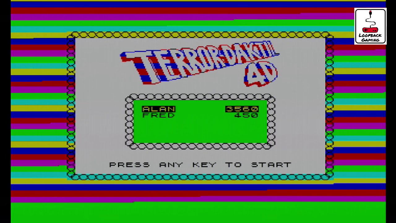 Spectrum Loading Screen Train ZX Spectrum Loading Screen - Terror-Daktil 4D from Beam Software 1983 ...