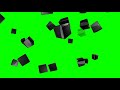 4K 3D Round Cubes Overlay Green Screen Animation