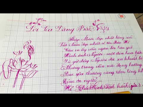 Video Trang trí bài viết Sáng Tạo qua nét chữ của học sinh... - youtube