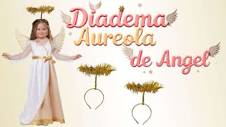 Diadema Ó Aureola De Angel Como Hacer Diademas De Angel Diy Angel Halo
