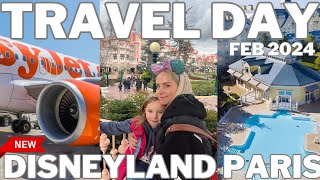 TRAVEL DAY ✈️🇫🇷Disneyland Paris 🏰flying easy jet LGW-CDG | Newport bay hotel