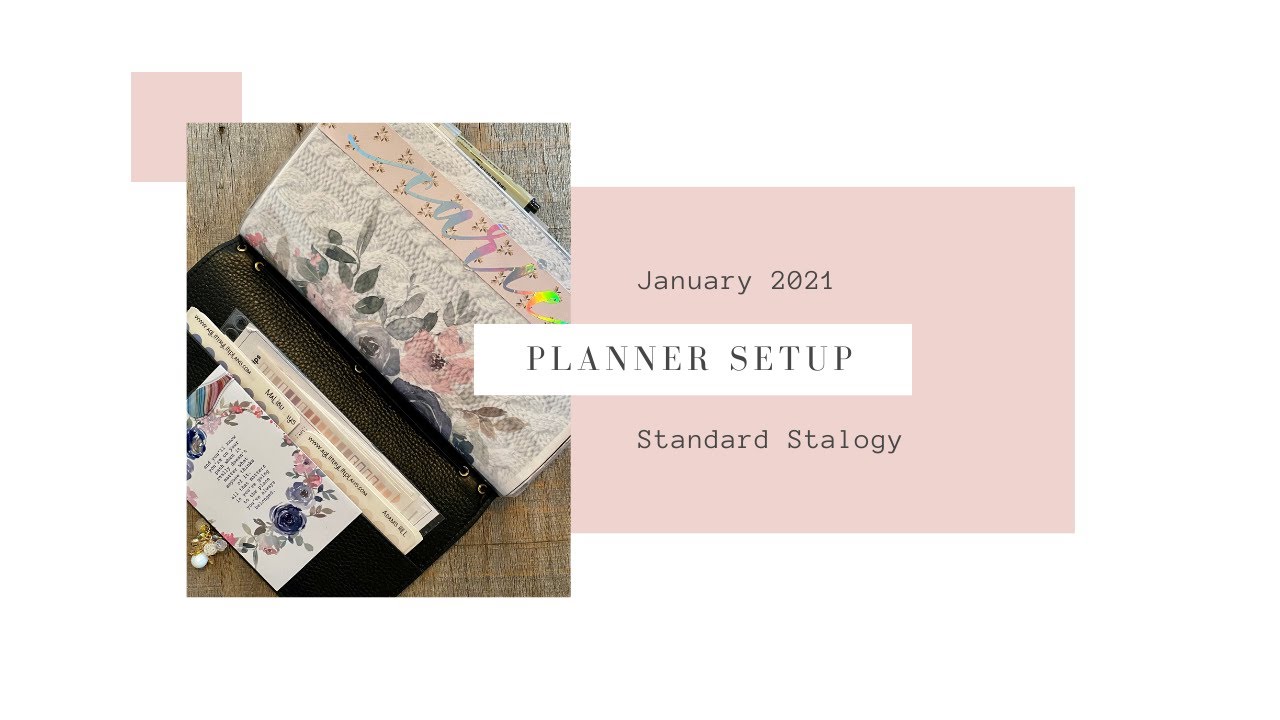 January 2021 Planner Setup - Cut Down Stalogy A5