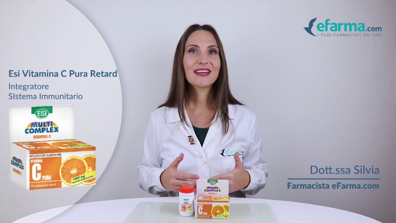Esi Vitamina C Pura Retard Integratore Difese Immunitarie 90 Compresse |  eFarma