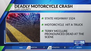 Motorcycle crash in Clay County claims life of 64-year-old man