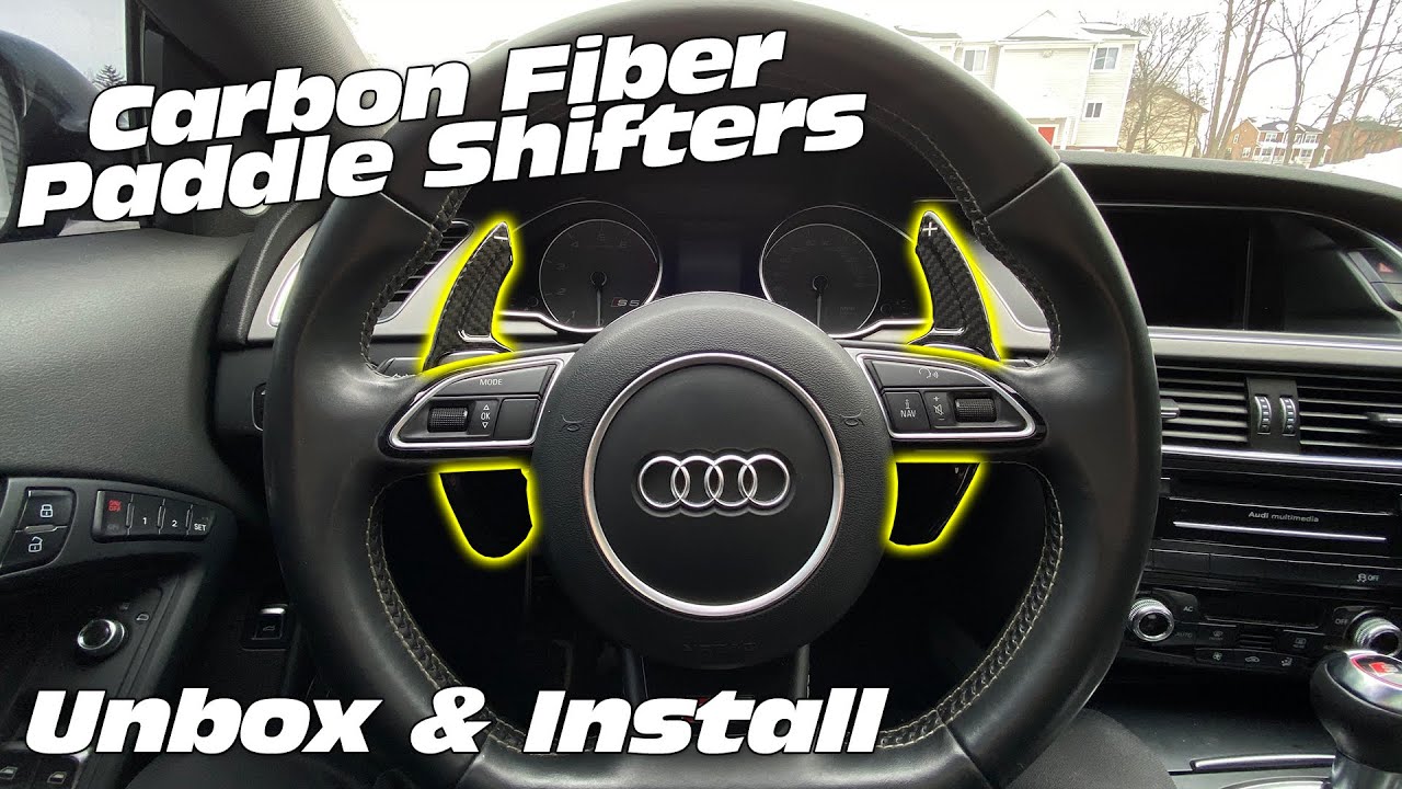 Audi Mods: Carbon Fiber Paddle Shifter Upgrade! 
