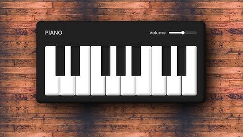 How To Make Playing Piano  Using HTML CSS and JavaScript