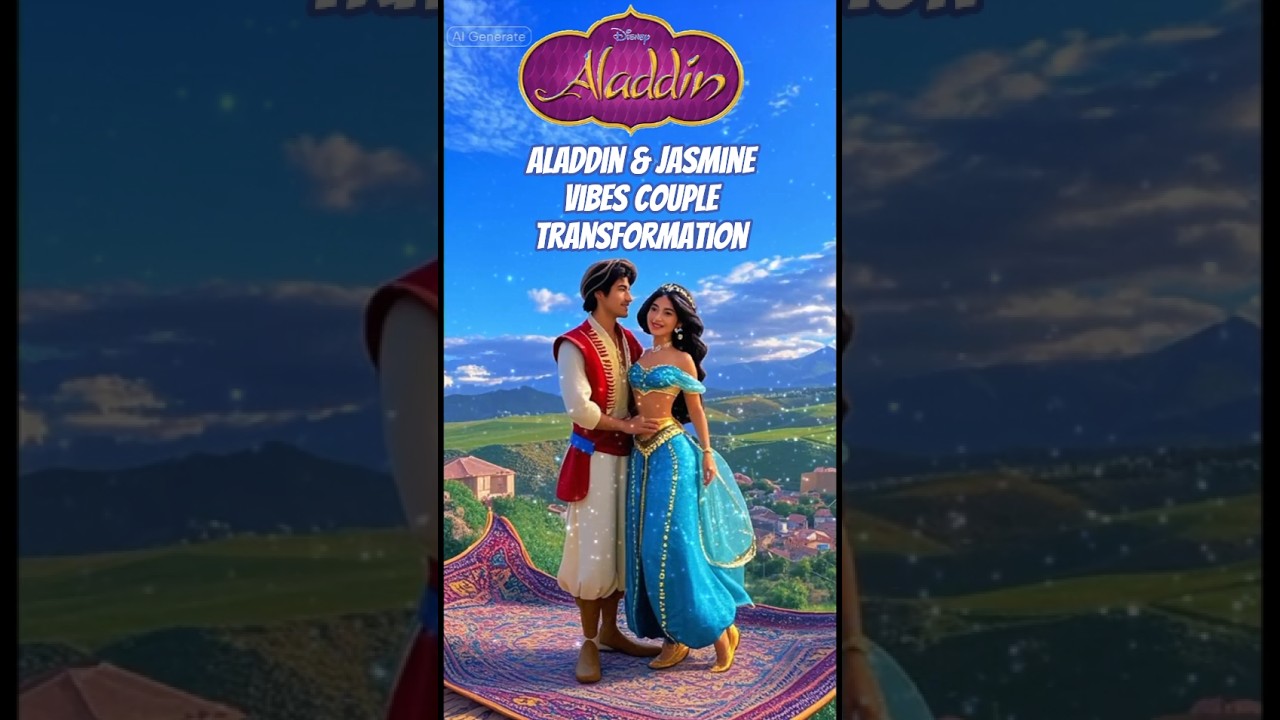 Couple photo to Aladdin & Jasmine transformation 