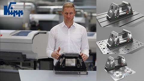 5-axis vice KIPPflexX: Standard and centric vice (2 in 1)