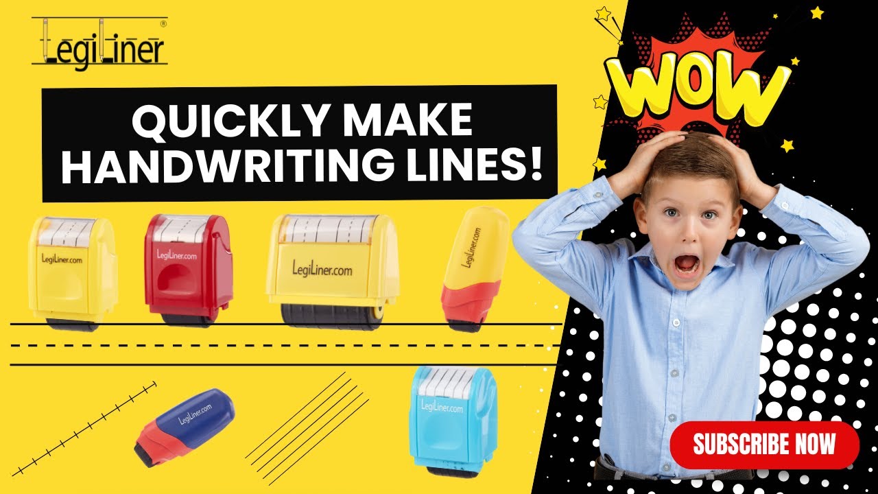Video thumbnail: See LegiLiners print lines for handwriting, music and math