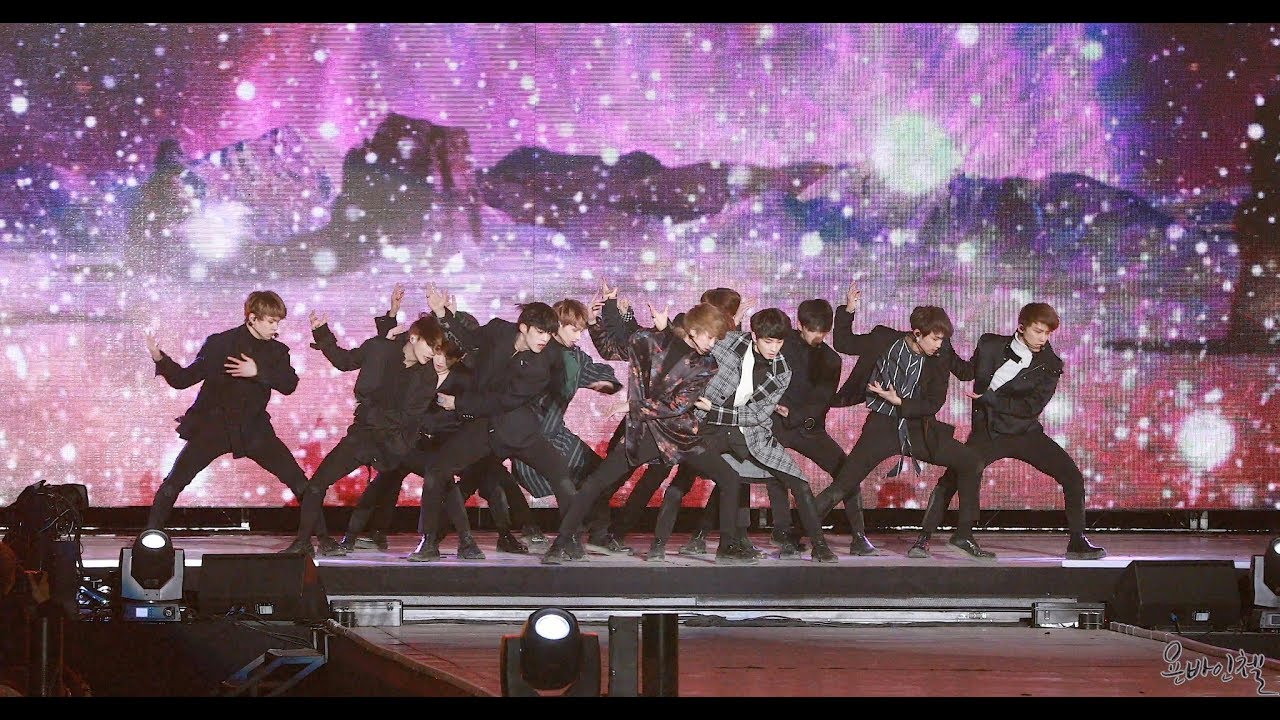 180210 세븐틴(Seventeen) 고맙다 [강릉  K-POP 월드 페스타] 직캠