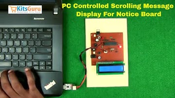PC Controlled Scrolling Message Display For Notice Board by KitsGuru.com | LGEC106 (ENGLISH)