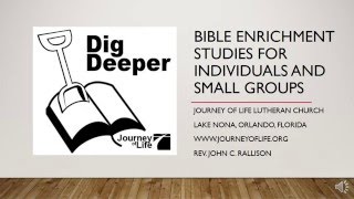 DIG DEEPER Bible Study on the Transfiguration of Jesus (Luke 9:28-36)