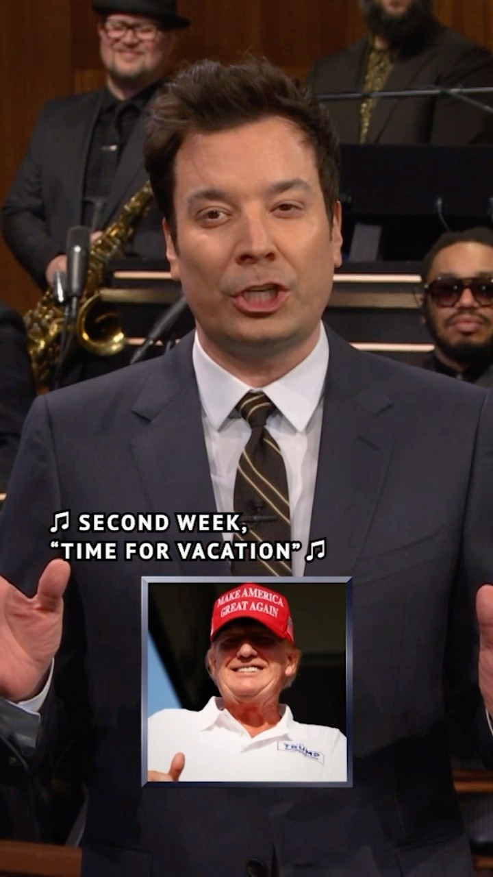 Jimmy breaks down #Trump’s jam-packed schedule for his first week in office. #FallonTonight