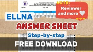 ELLNA Answer Sheet Step-by-step | Reviewer | Free Download