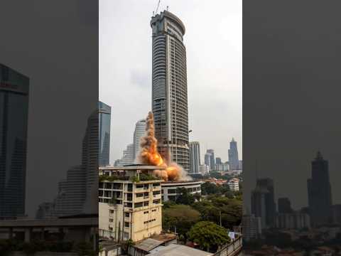 هدم ناطحات السحاب بالمتفجرات     