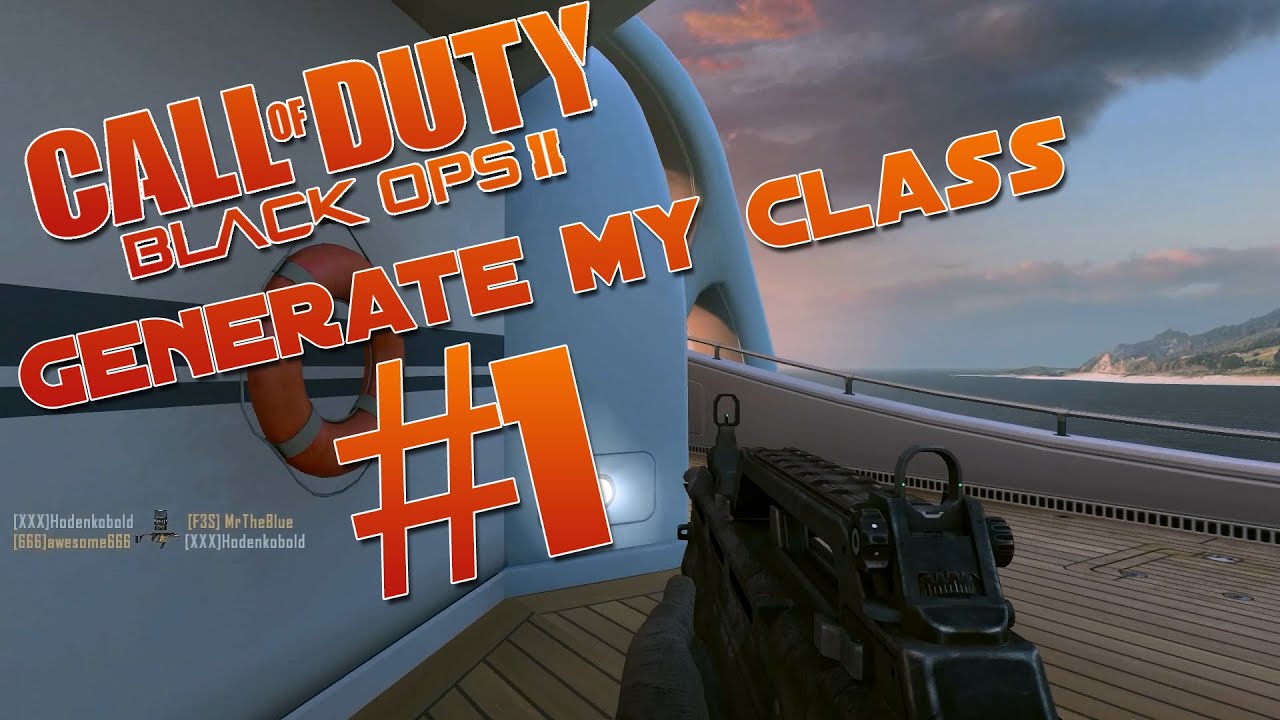 CoD Black Ops 2: Generate my class! WIJ GAAN LEKKER TYPEN! - YouTube