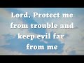 A Prayer for Protection - Lord, Protect me from trouble and keep me safe - Daily Prayers #637