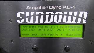 Sundown Audio Salt6 Amplifier Dyno Test