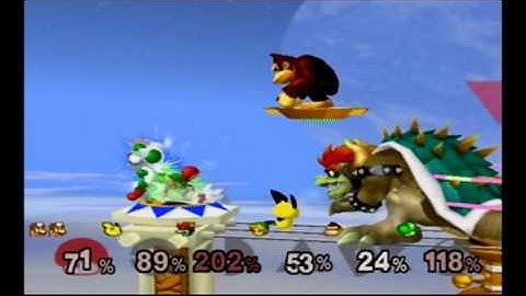 Super Smash Bros Melee Debug Menu Fun - 6-Players Gameplay #7