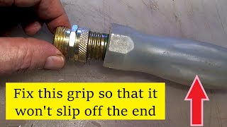 Garden hose guard & grip upgrade