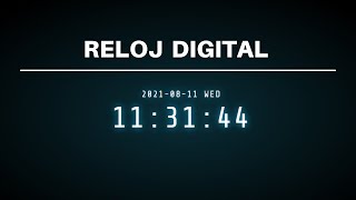 Como hacer Reloj Digital con diseño | HTML CSS JS