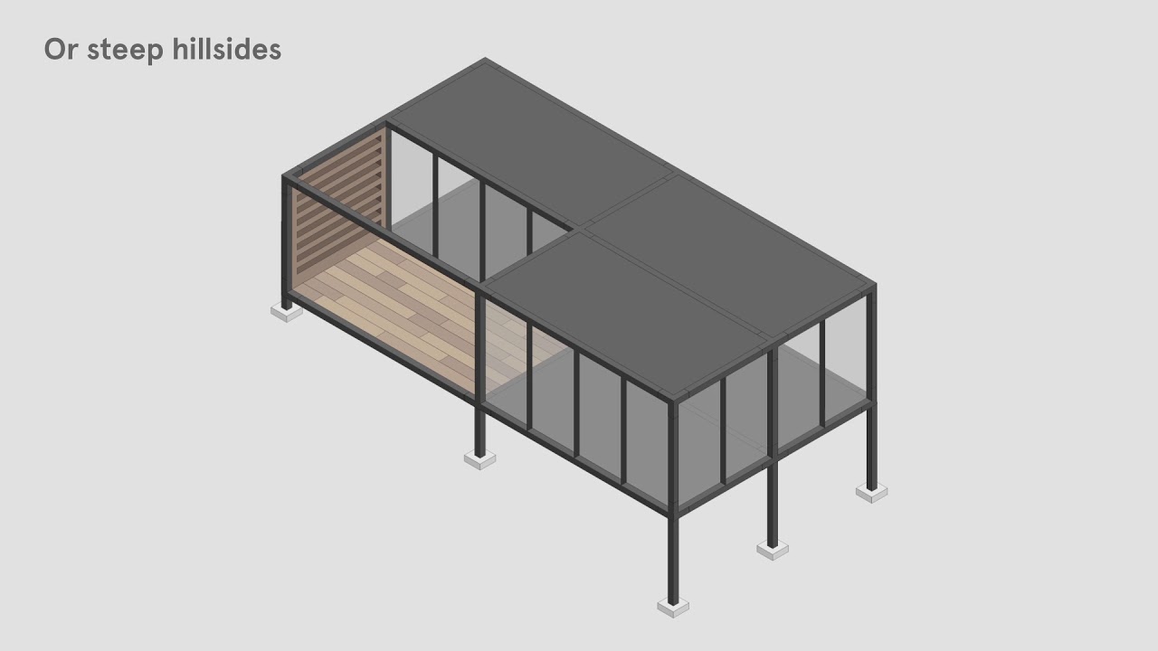 Adaptive housing stilt foundation