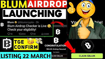 BLUM Listing Date & Price Revealed! | Blum airdrop new update | HUGE TGE Update – Don’t Miss Out!