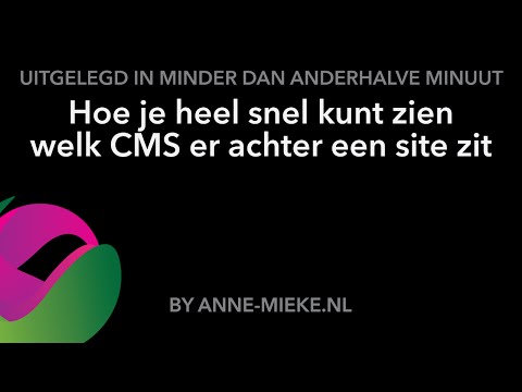 Tutorial: Snel ontdekken op welk CMS een website draait