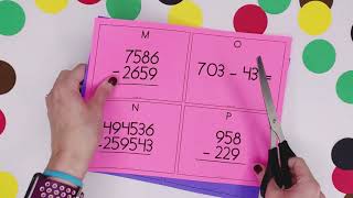 Subtraction Bingo | Subtraction Word Problems | Subtraction with Regrouping Game
