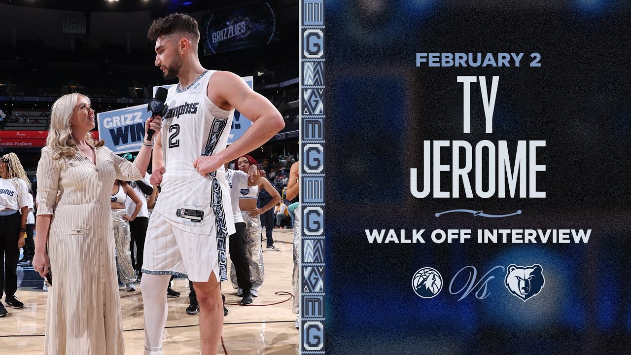 Ty Jerome Walk-off Interview | Grizzlies vs. Timberwolves