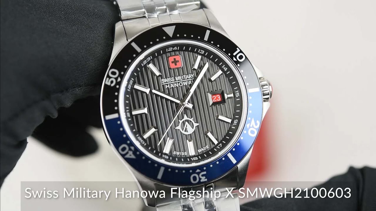 Swiss SMWGH2100603 Flagship Military YouTube - Hanowa X