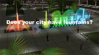 3D Animation for Music Dancing Water Fountain on Government Plaza