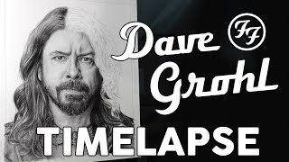 Pencil portrait of Dave Grohl - TIMELAPSE | Christelle Bilodeau Portrait Artist