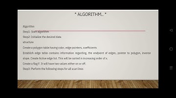 Scan line algorithm, ray tracing,bsp tree,area subdivision algorithm