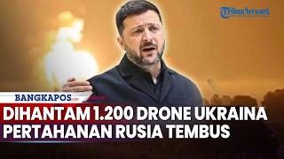 Rusia Dihantam 1.200 Drone Ukraina, Tembus Pertahanan Rusia dan Picu Kebakaran Besar