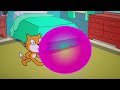 Scratchy Weirdness: Scratch Cat blows a bubblegum