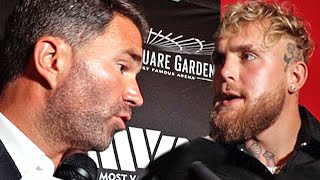"YOU WILL NEVER BE A WORLD CHAMPION!" - EDDIE HEARN SLAMS JAKE PAUL FOR SAYING HE'D BEAT CANELO