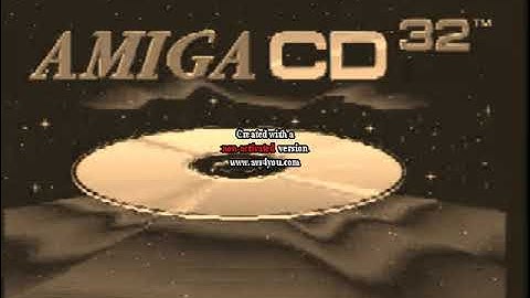 Commodore Amiga CD32 Boot Startup Screen Sepia