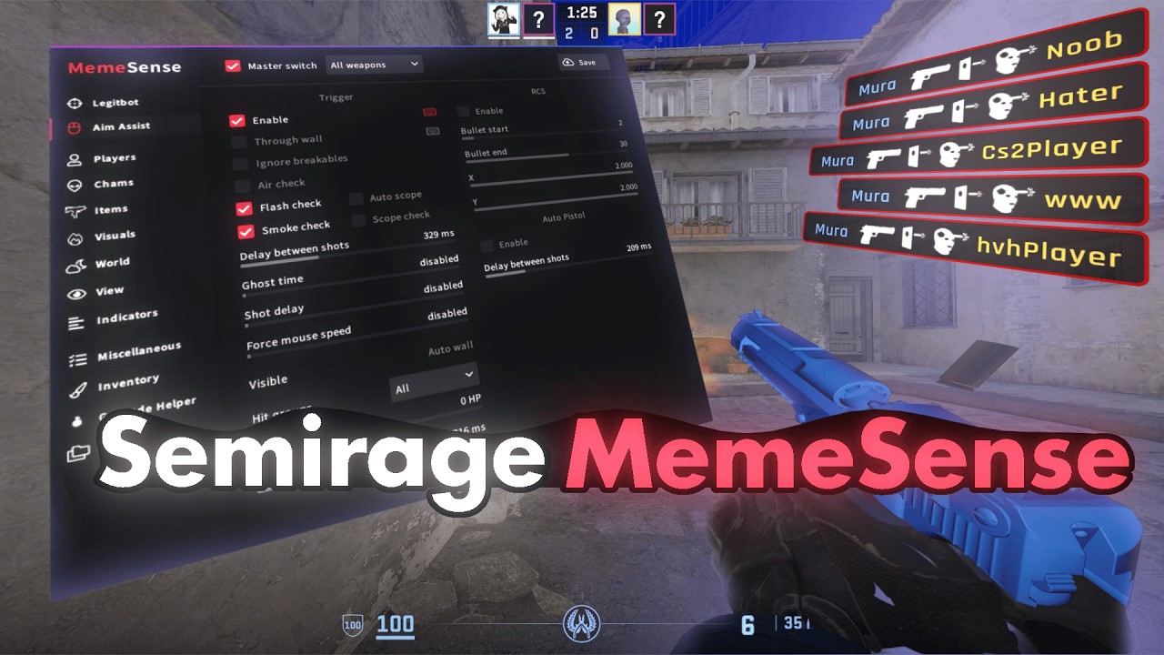 SemiRaging MEMESENSE cs2 EXPOSED!