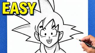 Easy Goku Drawing Tutorial | How to Draw Anime Step-by-Step | Easy for Beginners