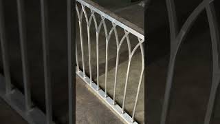 Welding some Gothic arch aluminum railings #creativebusiness #blacksmith #fabrication #metalwork