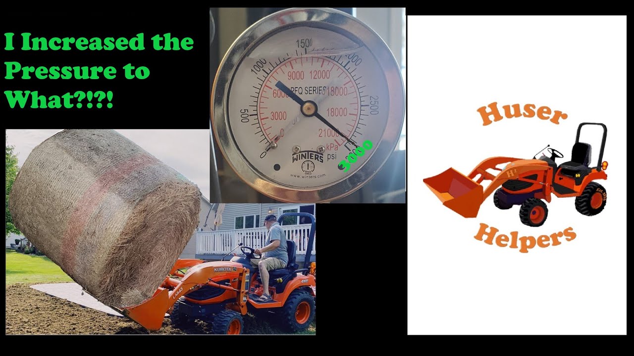 Kubota BX: Увеличение гидравлического давления