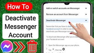 How To Deactivate Messenger Account (New 2023) | Deactivate Messenger Account