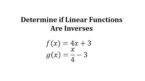 Determine if Two Linear Functions Are Inverses (1)