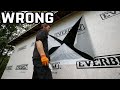 How to Properly Cut Window Openings in House Wrap - Home Renovation