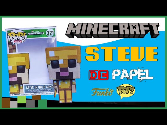 Papercraft # 1: Minecraft Steve Funko Pop by MickeyNighmare98 on