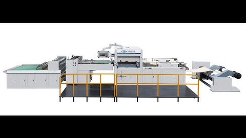 FULLY AUTOMATIC STRIPPING ROLL DIE CUTTING CREASING EMBOSSING MACHINE 1400X780 IN INDONESIA