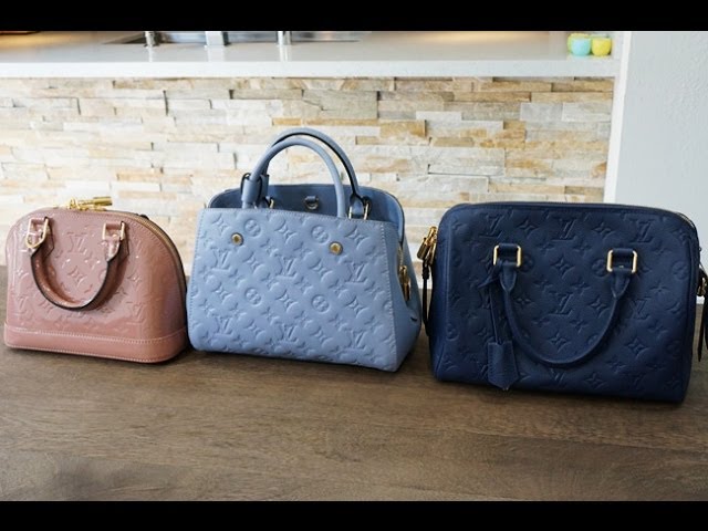 Louis Vuitton Small Handbag Comparison (speedy 25, Alma bb, Montaigne bb) 