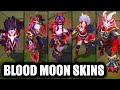 All blood moon skins spotlight 2024  new fiddlesticks zed zyra league of legends