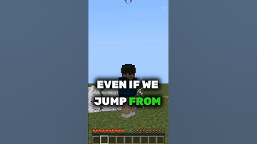 from what height block prevent our damage in Minecraft? 🤔|| #minecraft #shorts  #viral #memes